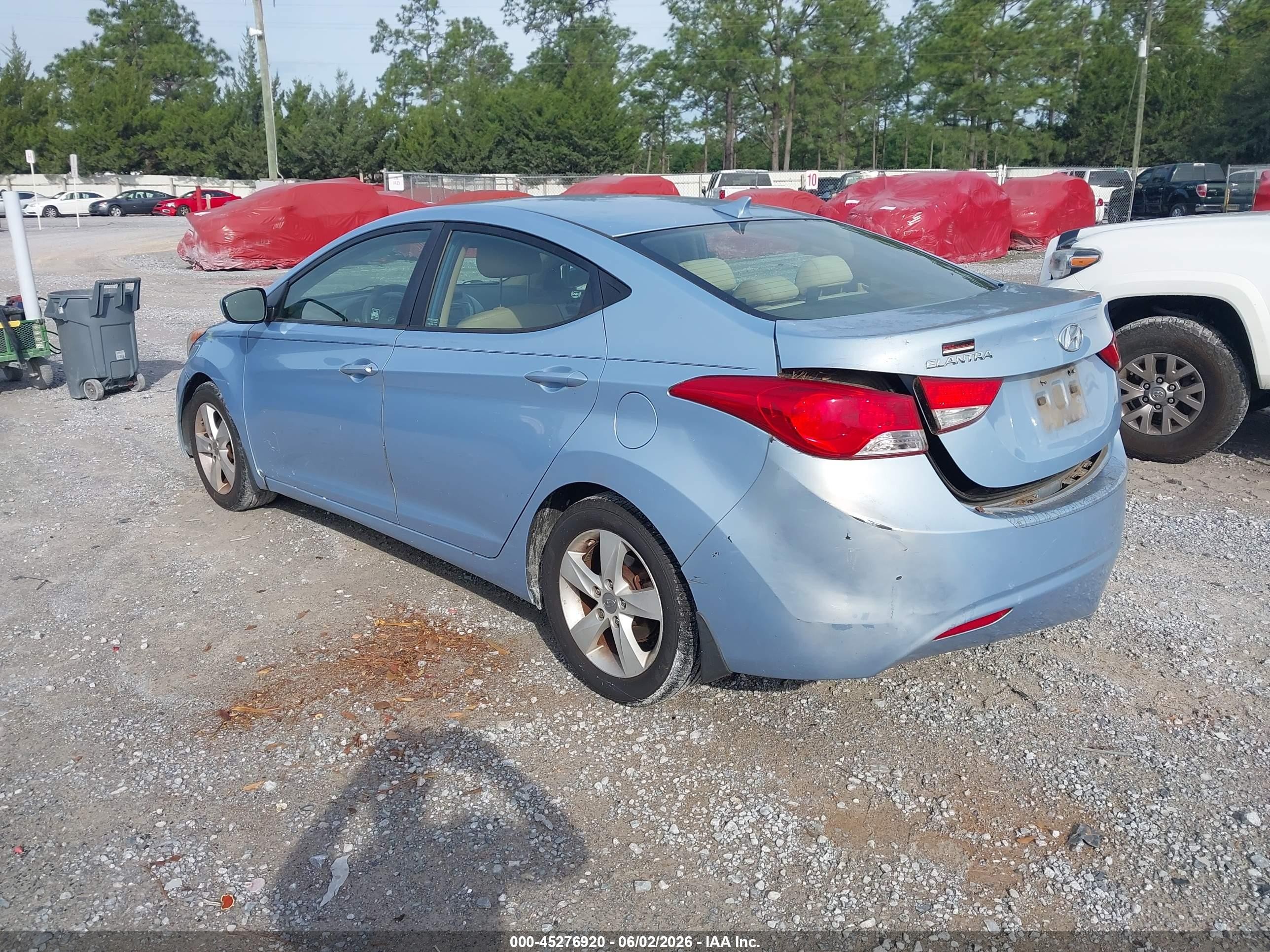 2012 Hyundai Elantra Gls (ulsan Plant) Light Blue vin: KMHDH4AE2CU419665