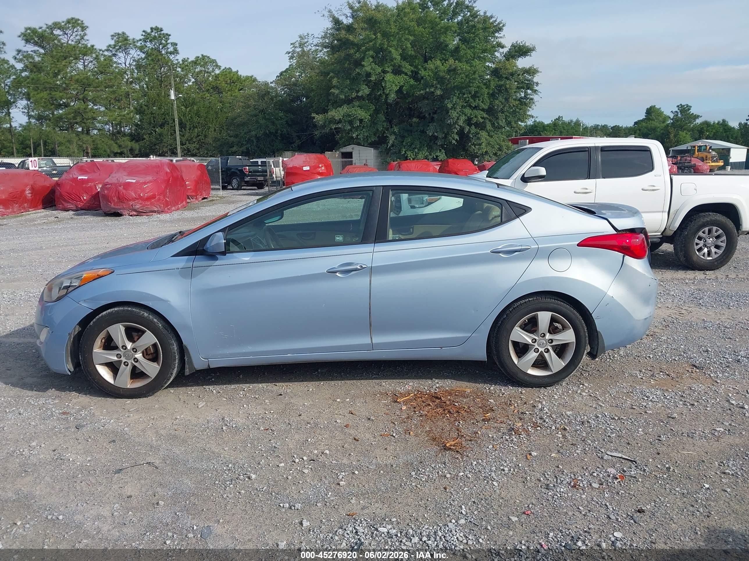 2012 Hyundai Elantra Gls (ulsan Plant) Light Blue vin: KMHDH4AE2CU419665