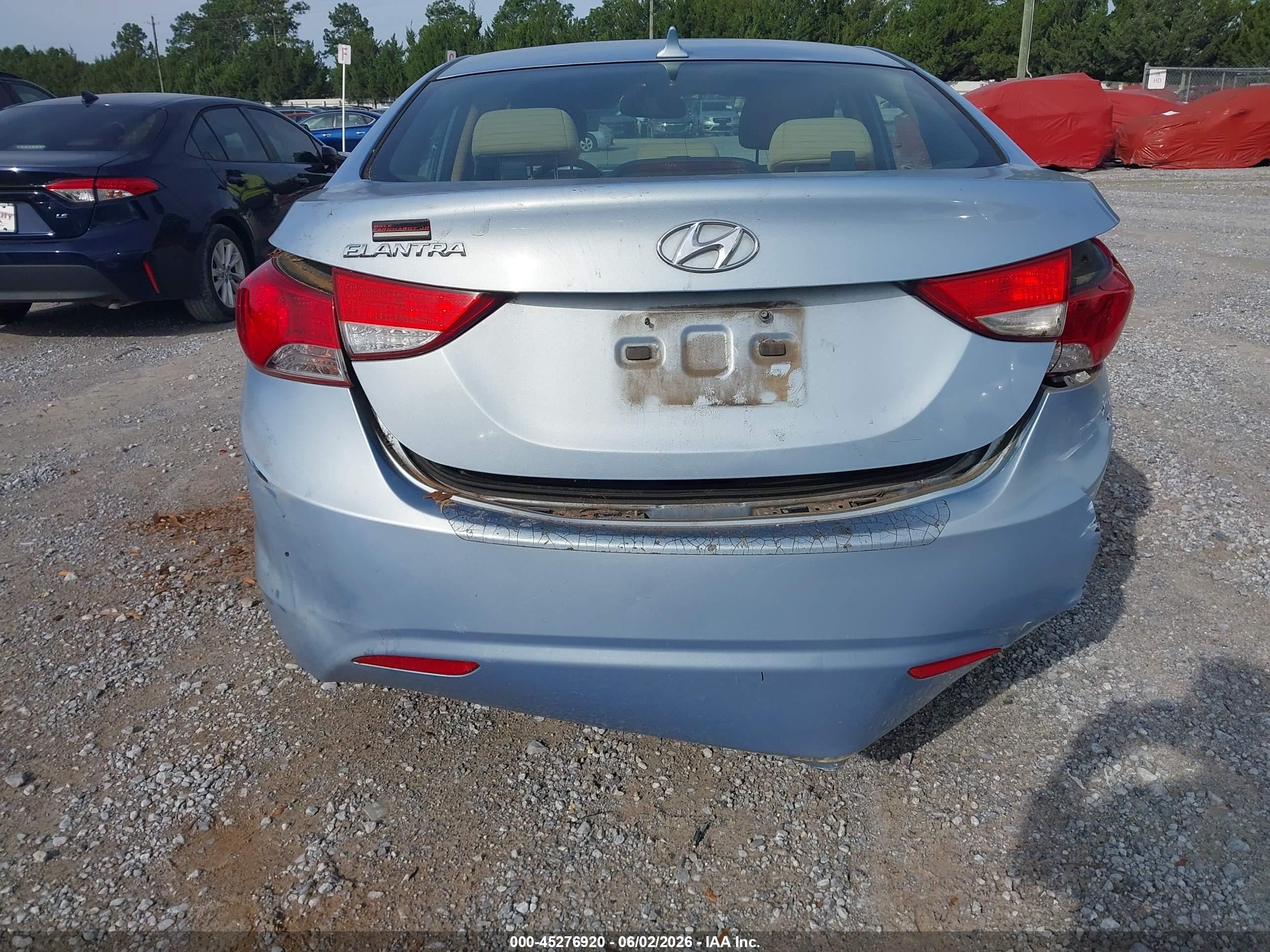 2012 Hyundai Elantra Gls (ulsan Plant) Light Blue vin: KMHDH4AE2CU419665