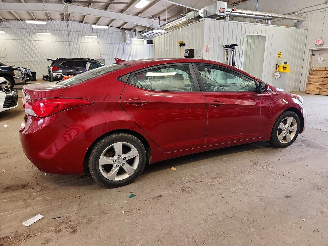 2012 Hyundai Elantra Gls Red vin: KMHDH4AE2CU420282