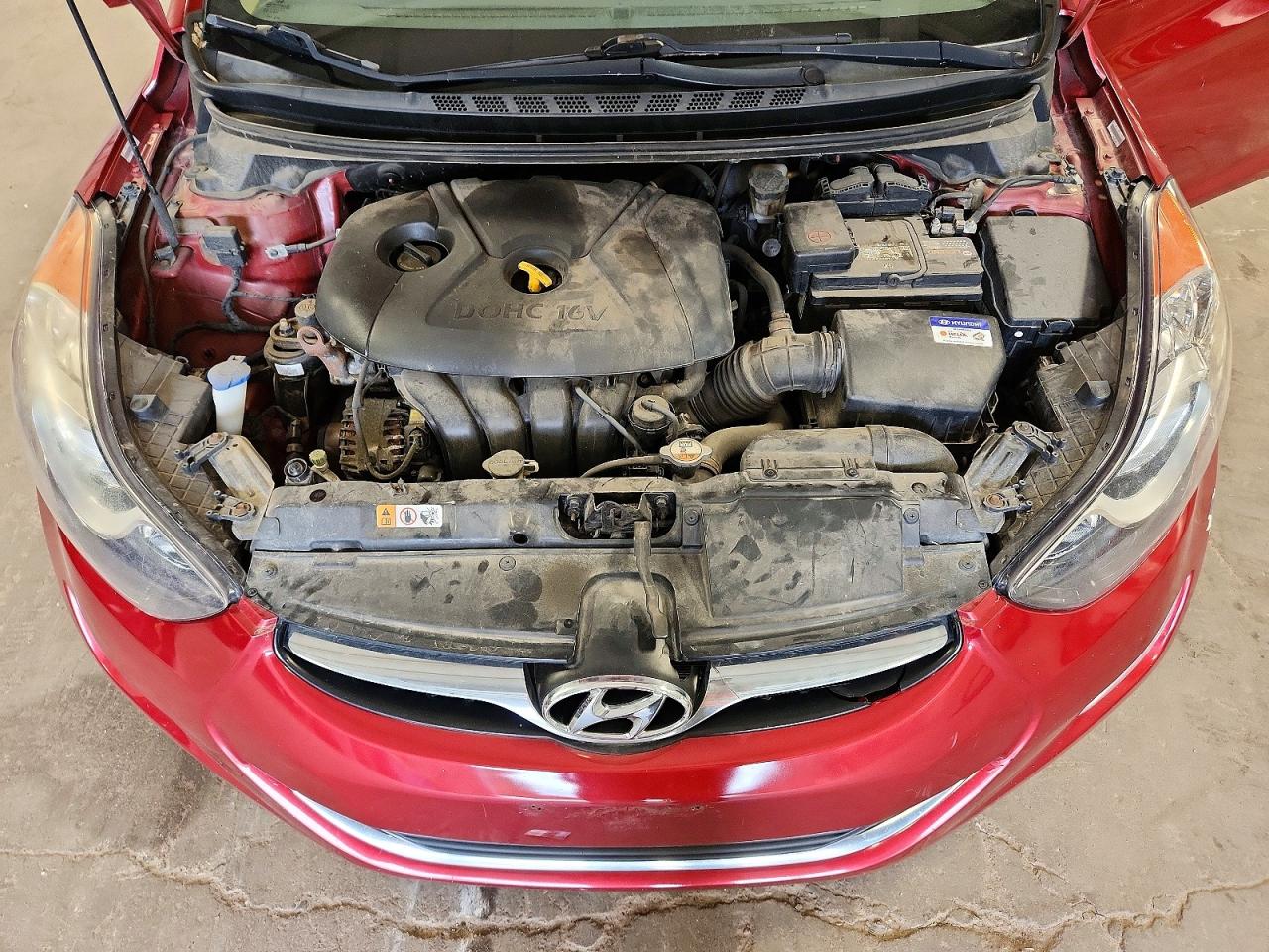 2012 Hyundai Elantra Gls Red vin: KMHDH4AE2CU420282