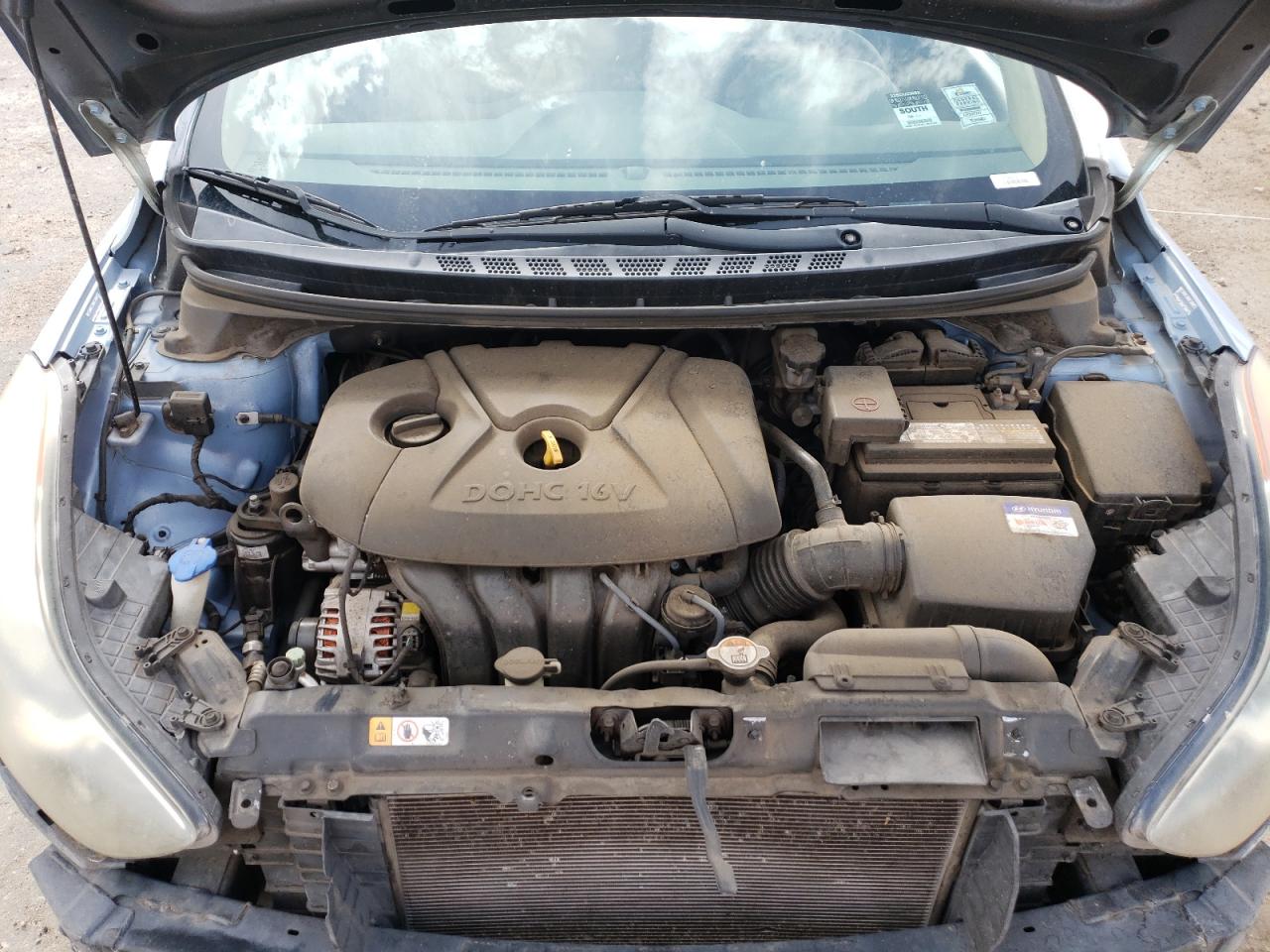 2012 Hyundai Elantra Gls   Turquoise vin: KMHDH4AE2CU426258