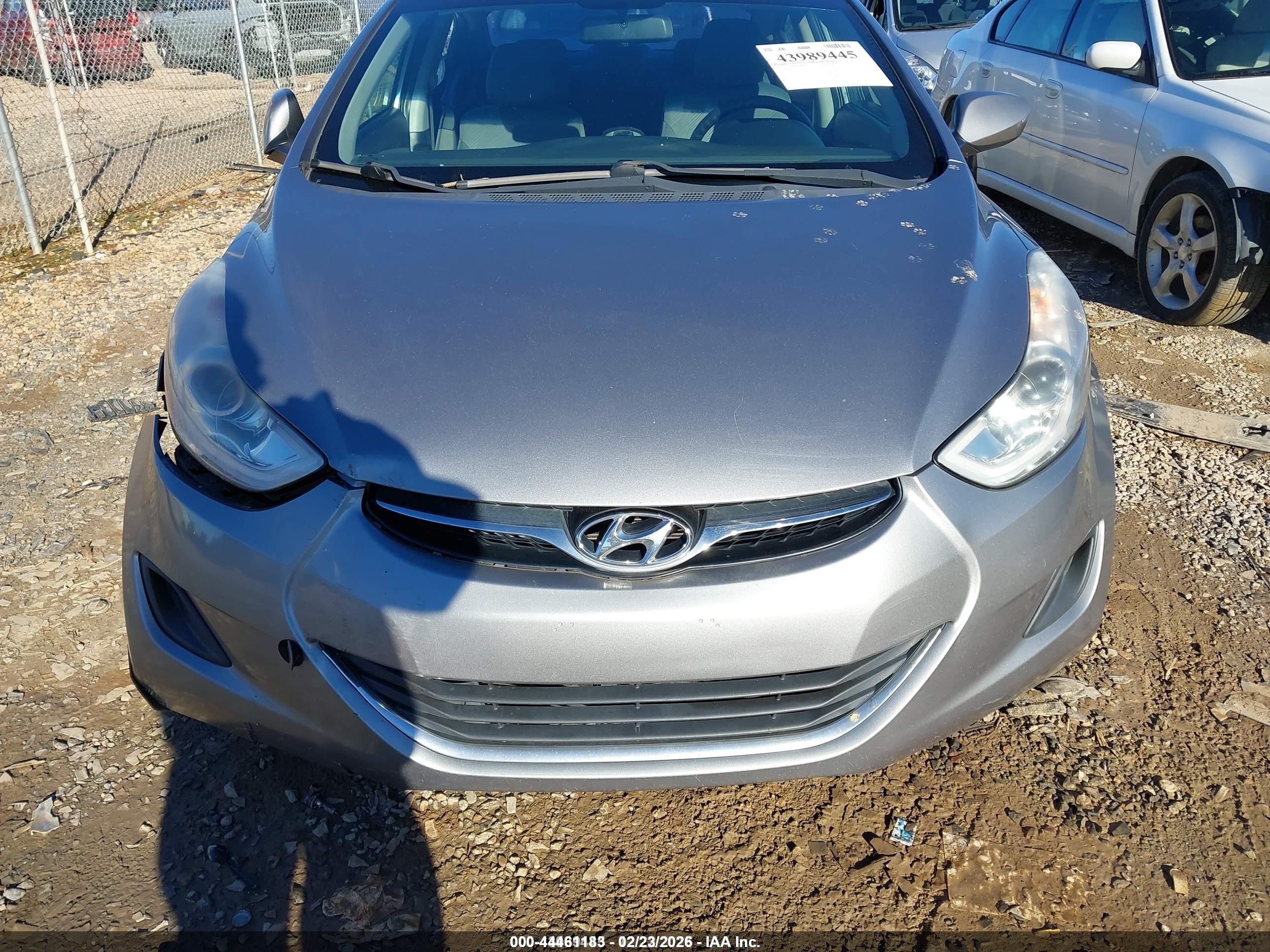 2012 Hyundai Elantra Gls (ulsan Plant) Silver vin: KMHDH4AE2CU427751