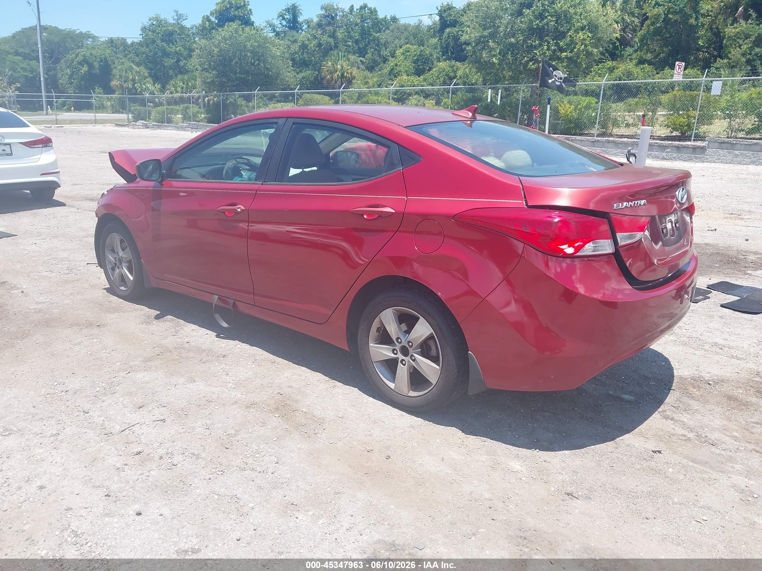2012 Hyundai Elantra Gls (ulsan Plant) Red vin: KMHDH4AE2CU437194