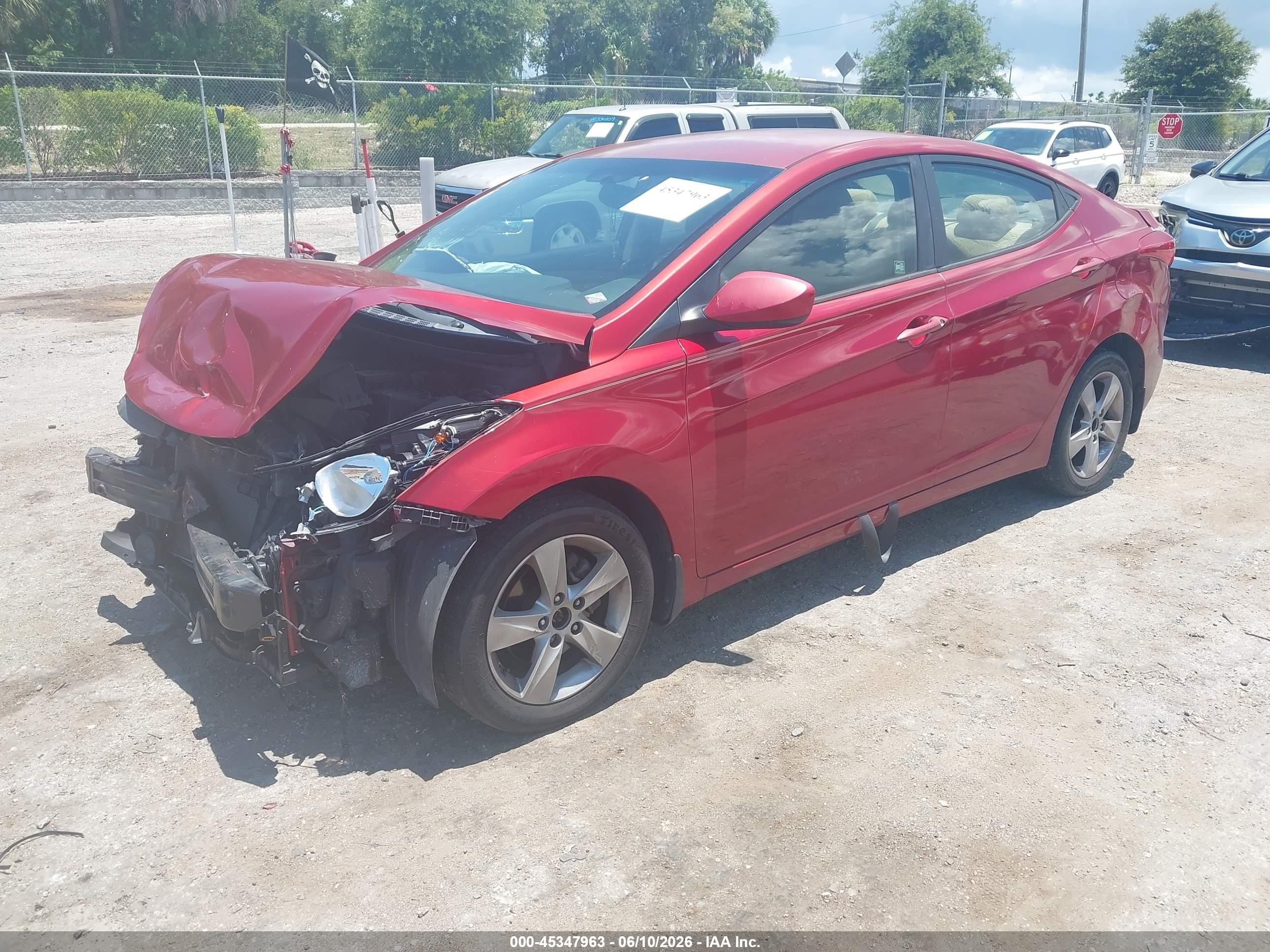 2012 Hyundai Elantra Gls (ulsan Plant) Red vin: KMHDH4AE2CU437194