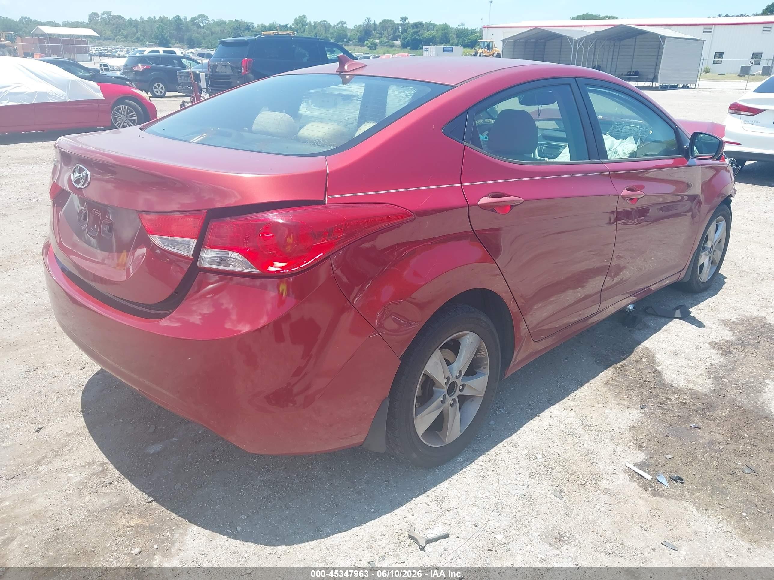2012 Hyundai Elantra Gls (ulsan Plant) Red vin: KMHDH4AE2CU437194