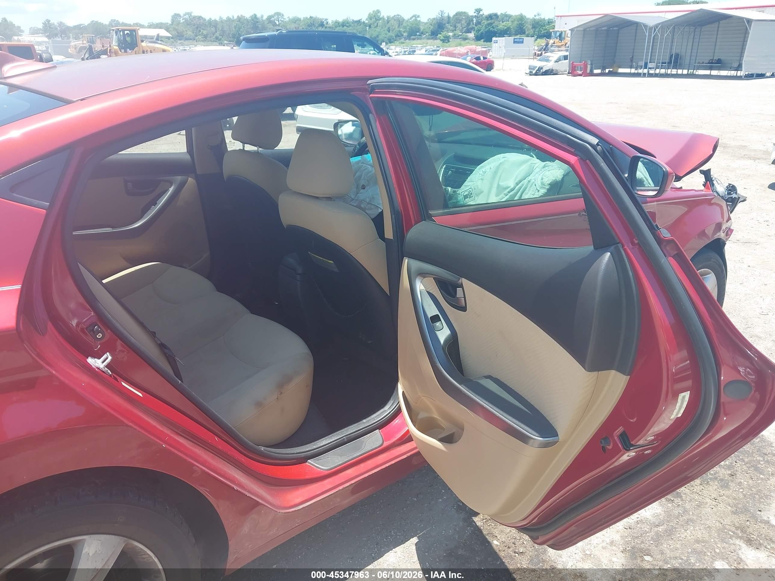 2012 Hyundai Elantra Gls (ulsan Plant) Red vin: KMHDH4AE2CU437194
