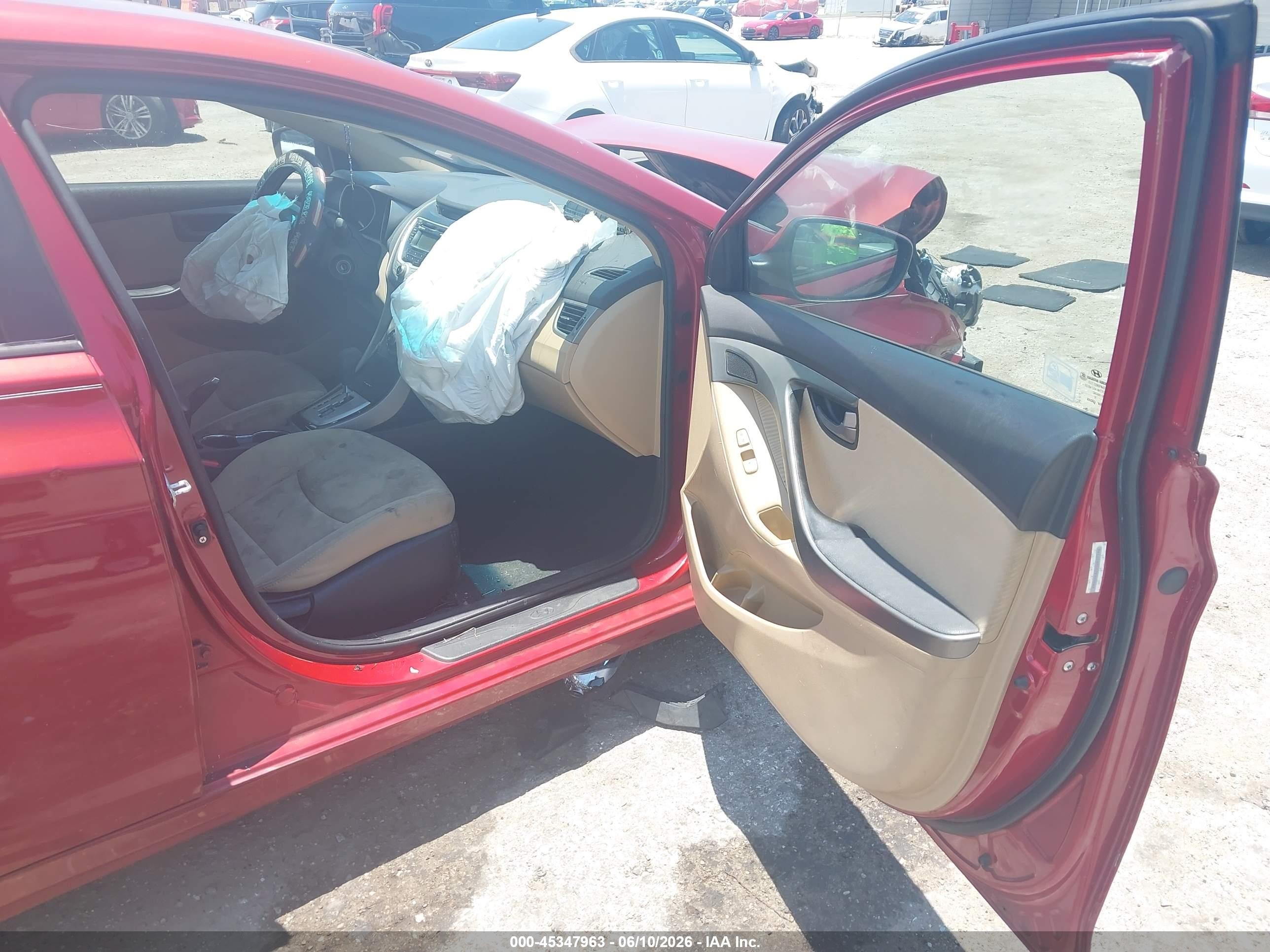 2012 Hyundai Elantra Gls (ulsan Plant) Red vin: KMHDH4AE2CU437194