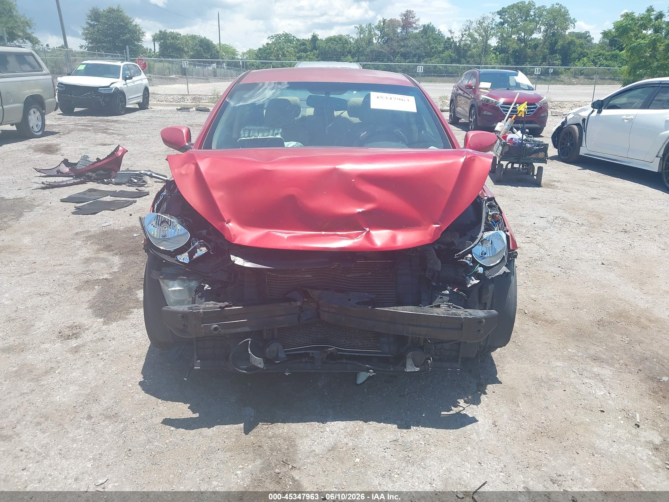 2012 Hyundai Elantra Gls (ulsan Plant) Red vin: KMHDH4AE2CU437194