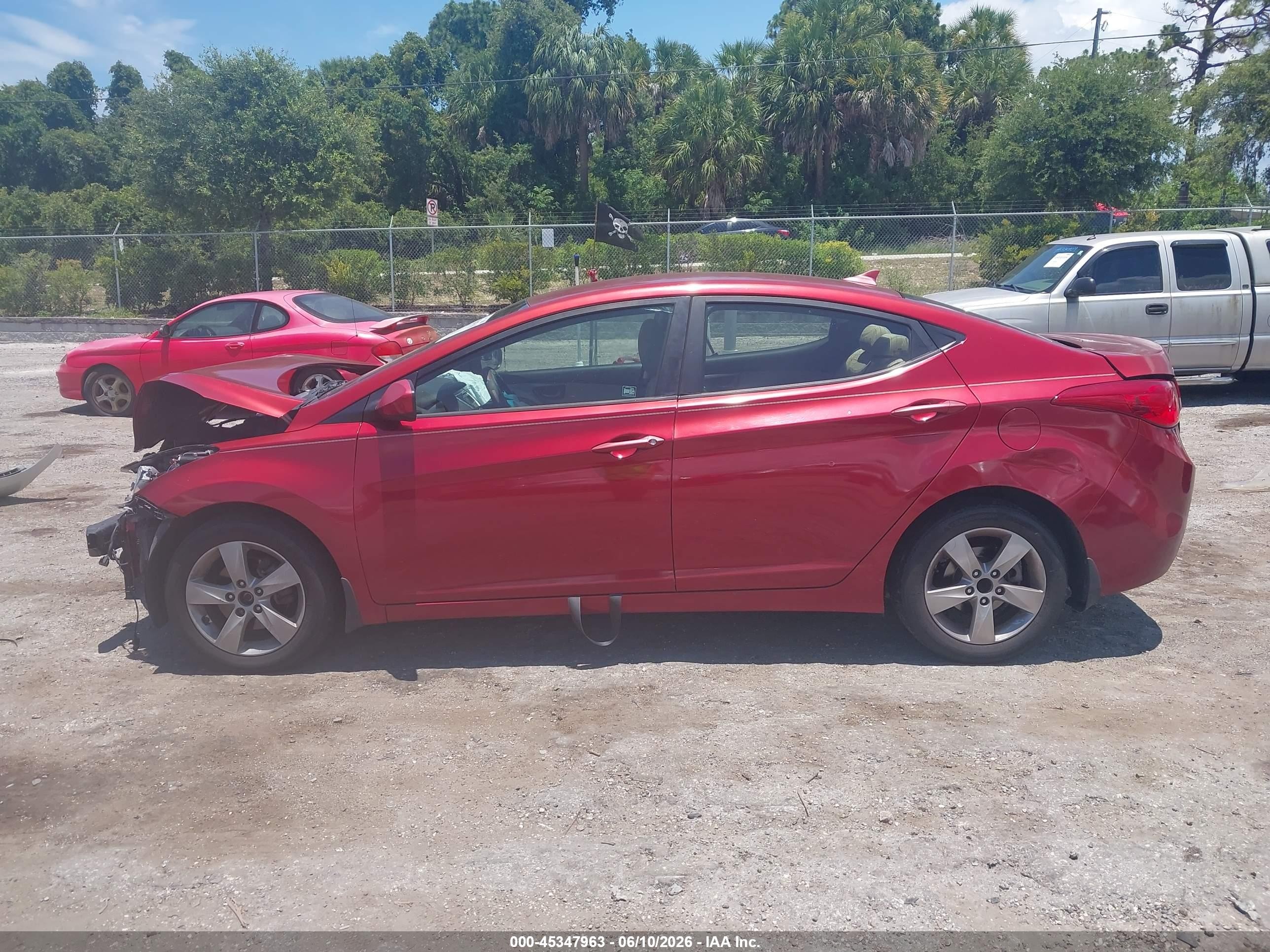 2012 Hyundai Elantra Gls (ulsan Plant) Red vin: KMHDH4AE2CU437194