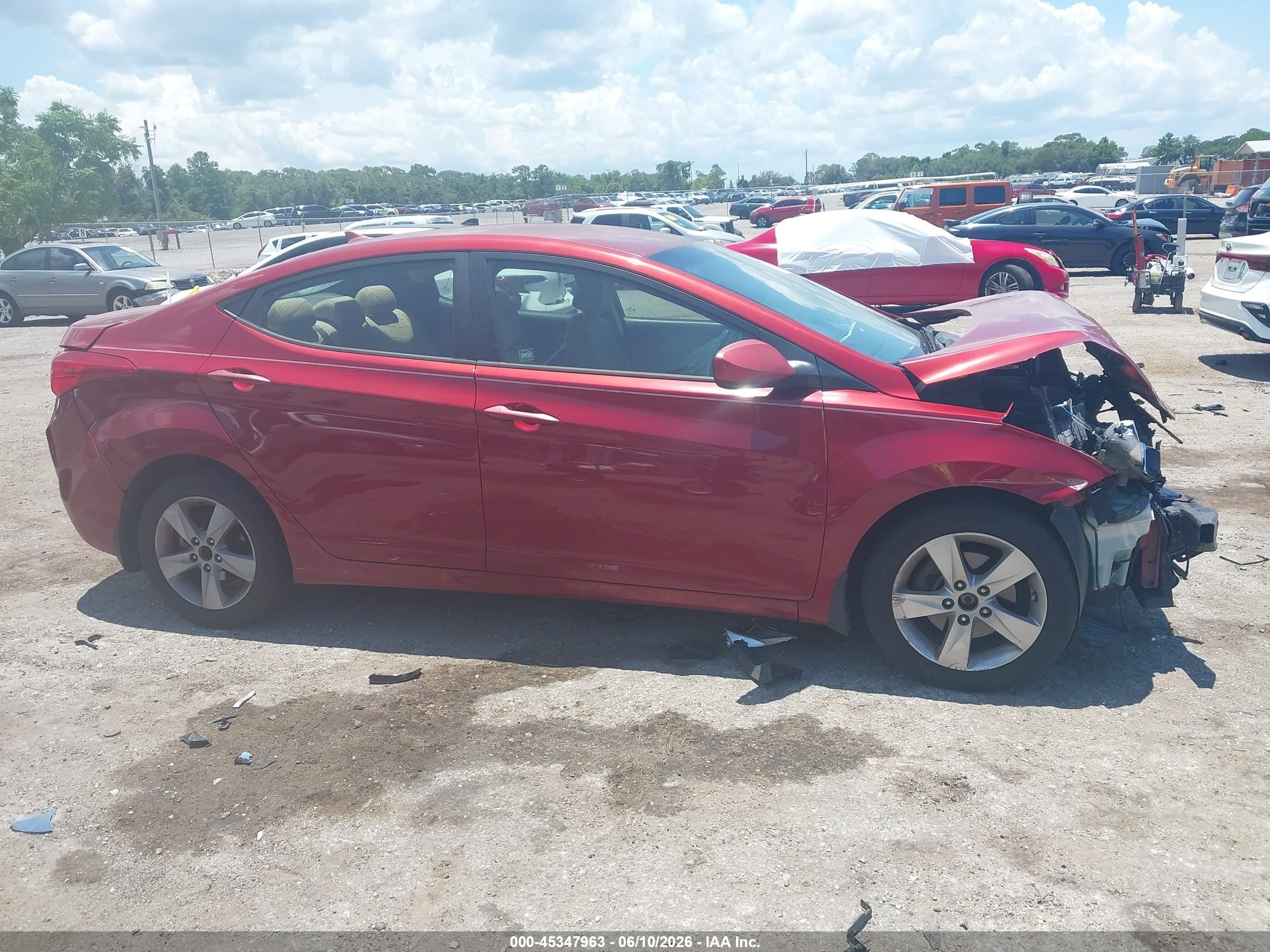 2012 Hyundai Elantra Gls (ulsan Plant) Red vin: KMHDH4AE2CU437194