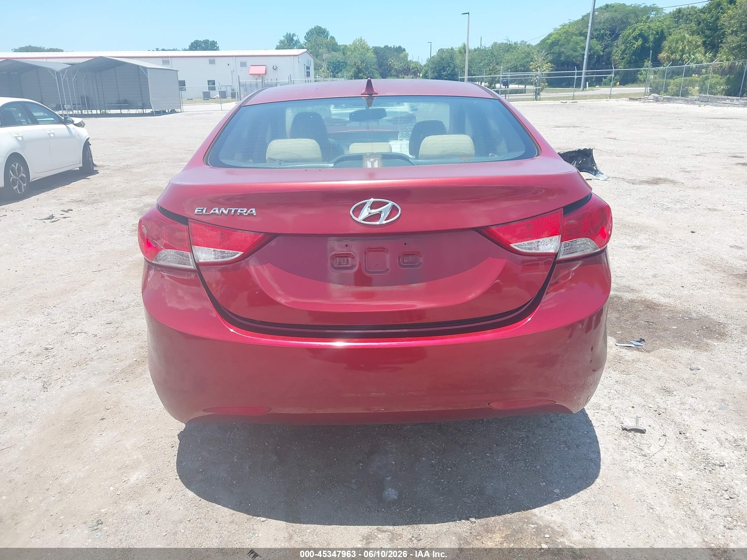 2012 Hyundai Elantra Gls (ulsan Plant) Red vin: KMHDH4AE2CU437194