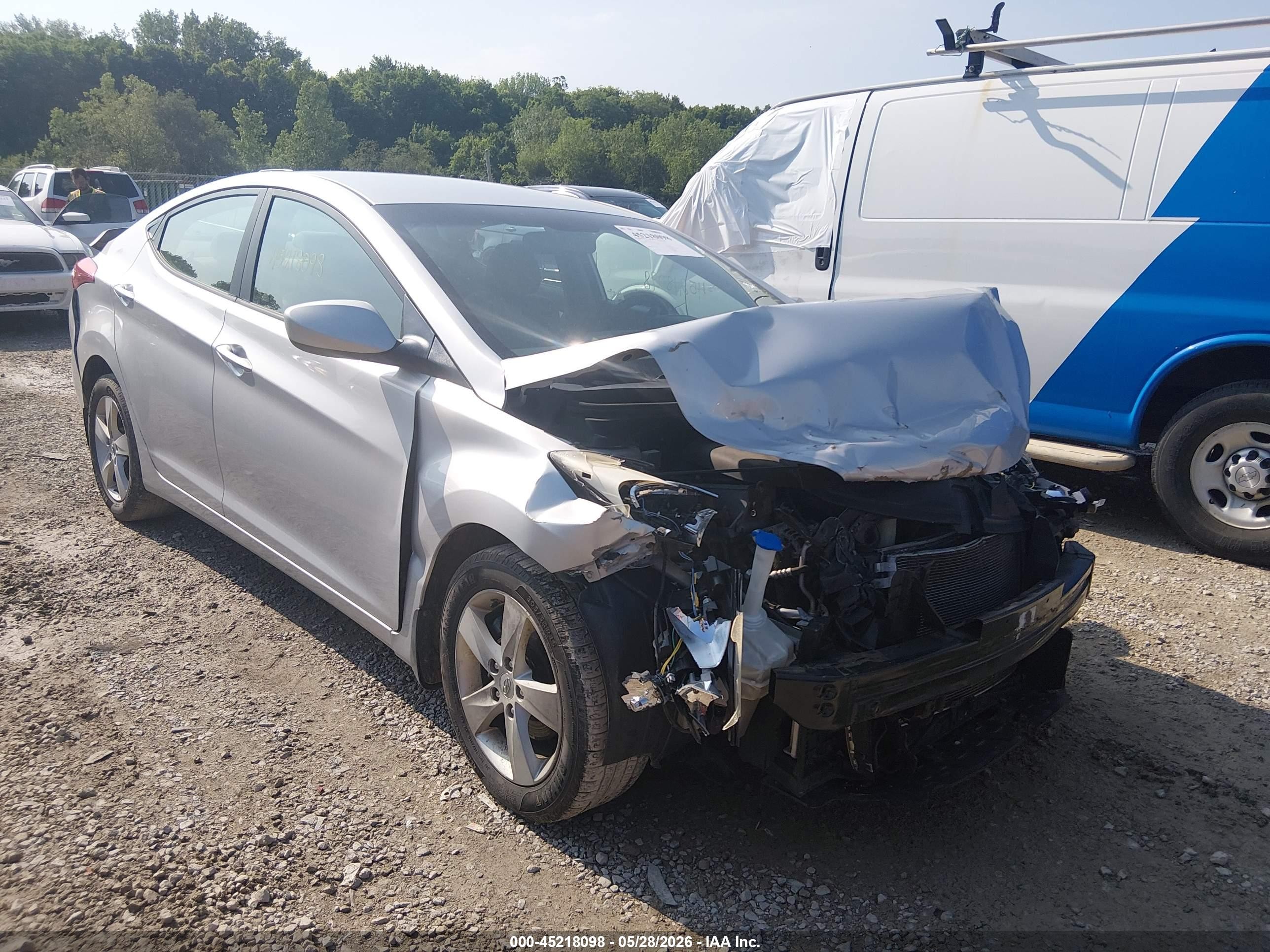2012 Hyundai Elantra Gls (ulsan Plant) Silver vin: KMHDH4AE2CU441388