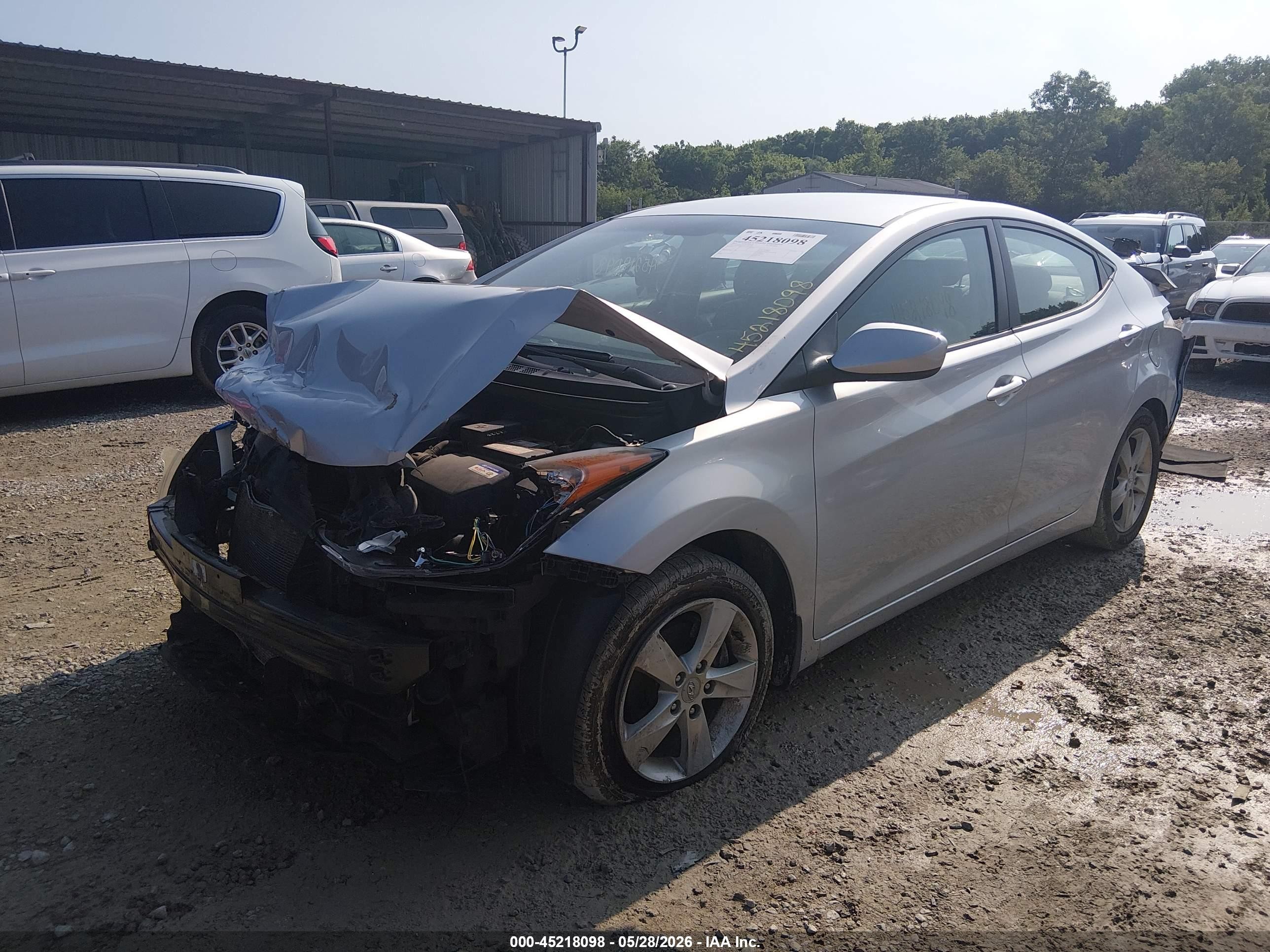 2012 Hyundai Elantra Gls (ulsan Plant) Silver vin: KMHDH4AE2CU441388