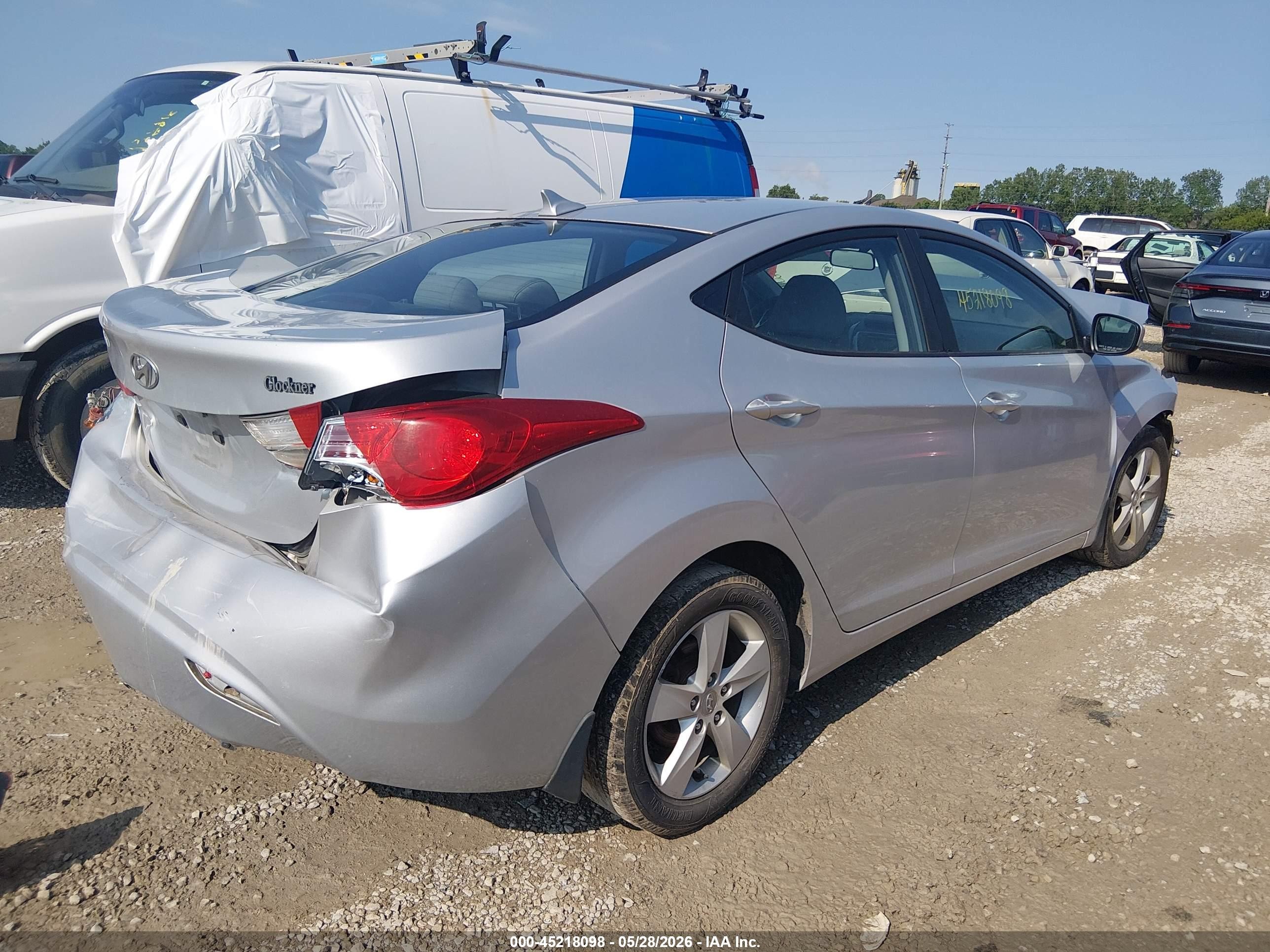 2012 Hyundai Elantra Gls (ulsan Plant) Silver vin: KMHDH4AE2CU441388