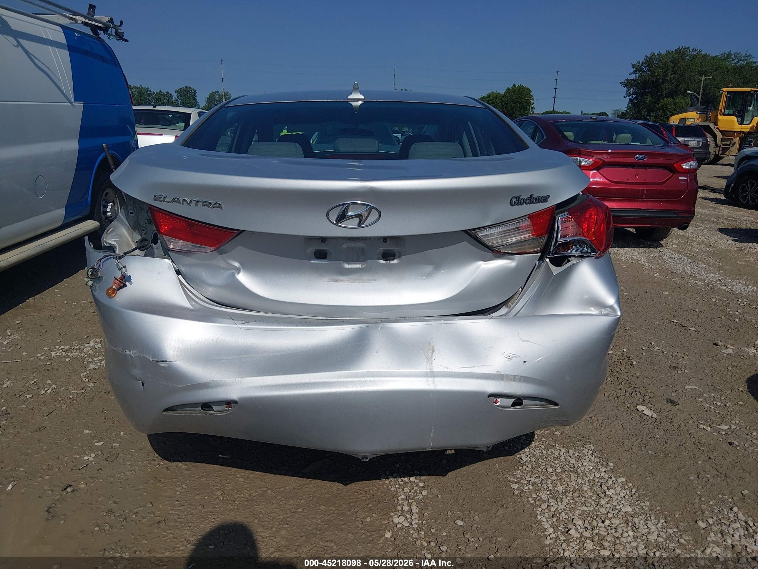 2012 Hyundai Elantra Gls (ulsan Plant) Silver vin: KMHDH4AE2CU441388