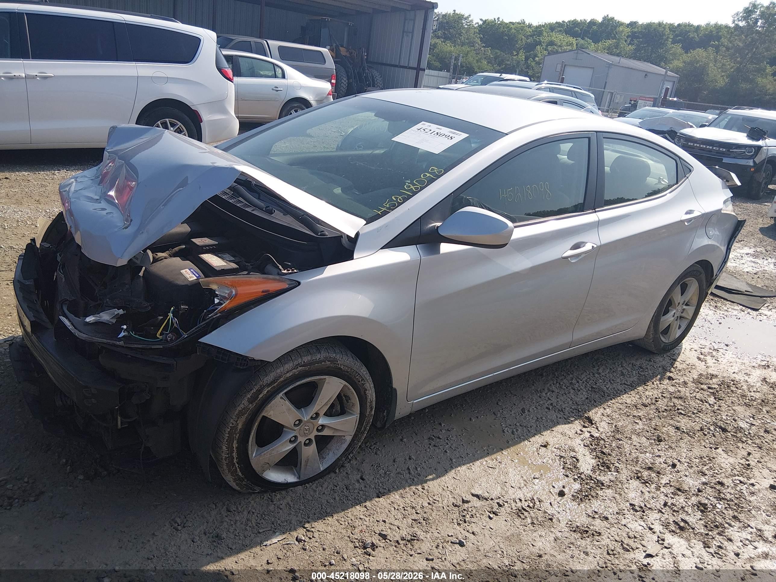 2012 Hyundai Elantra Gls (ulsan Plant) Silver vin: KMHDH4AE2CU441388