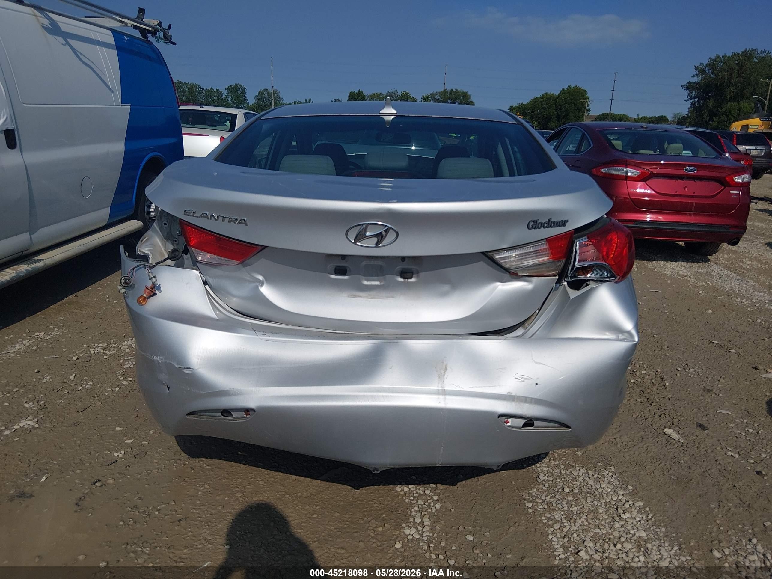 2012 Hyundai Elantra Gls (ulsan Plant) Silver vin: KMHDH4AE2CU441388