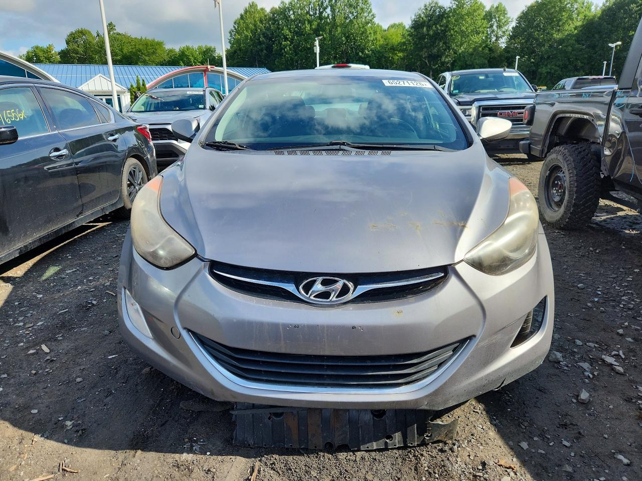 2012 Hyundai Elantra Gls Gray vin: KMHDH4AE2CU455761