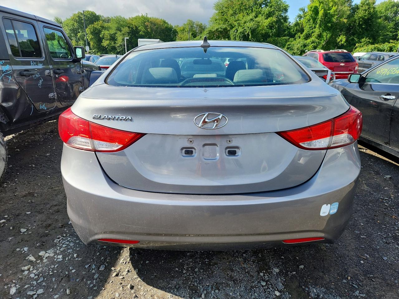 2012 Hyundai Elantra Gls Gray vin: KMHDH4AE2CU455761