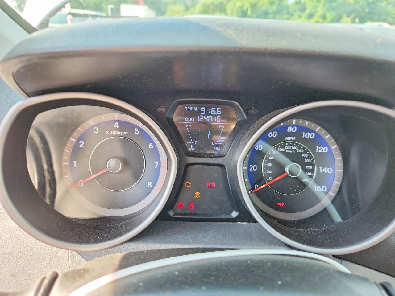 2012 Hyundai Elantra Gls Gray vin: KMHDH4AE2CU455761