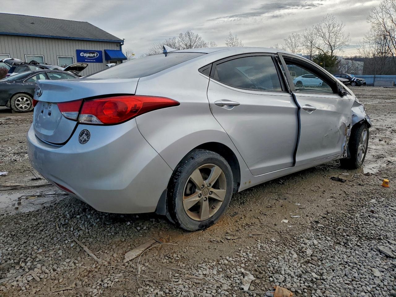 2012 Hyundai Elantra Gls Silver vin: KMHDH4AE2CU460569