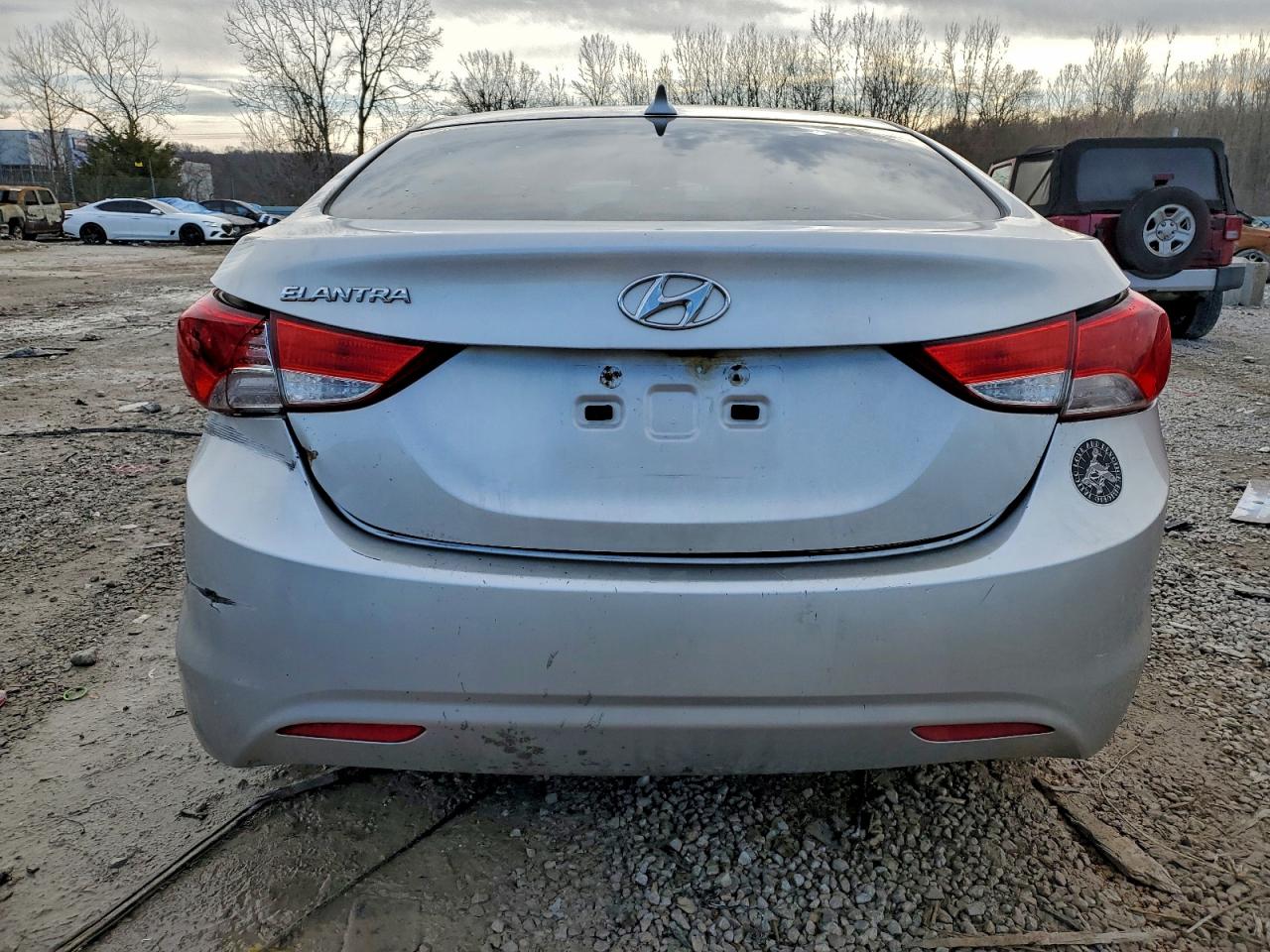 2012 Hyundai Elantra Gls Silver vin: KMHDH4AE2CU460569