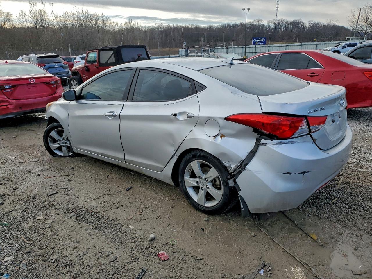 2012 Hyundai Elantra Gls Silver vin: KMHDH4AE2CU460569
