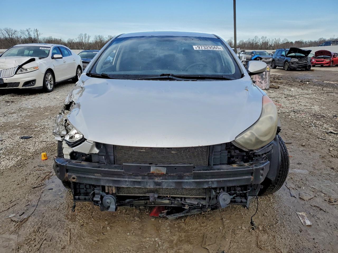 2012 Hyundai Elantra Gls Silver vin: KMHDH4AE2CU460569