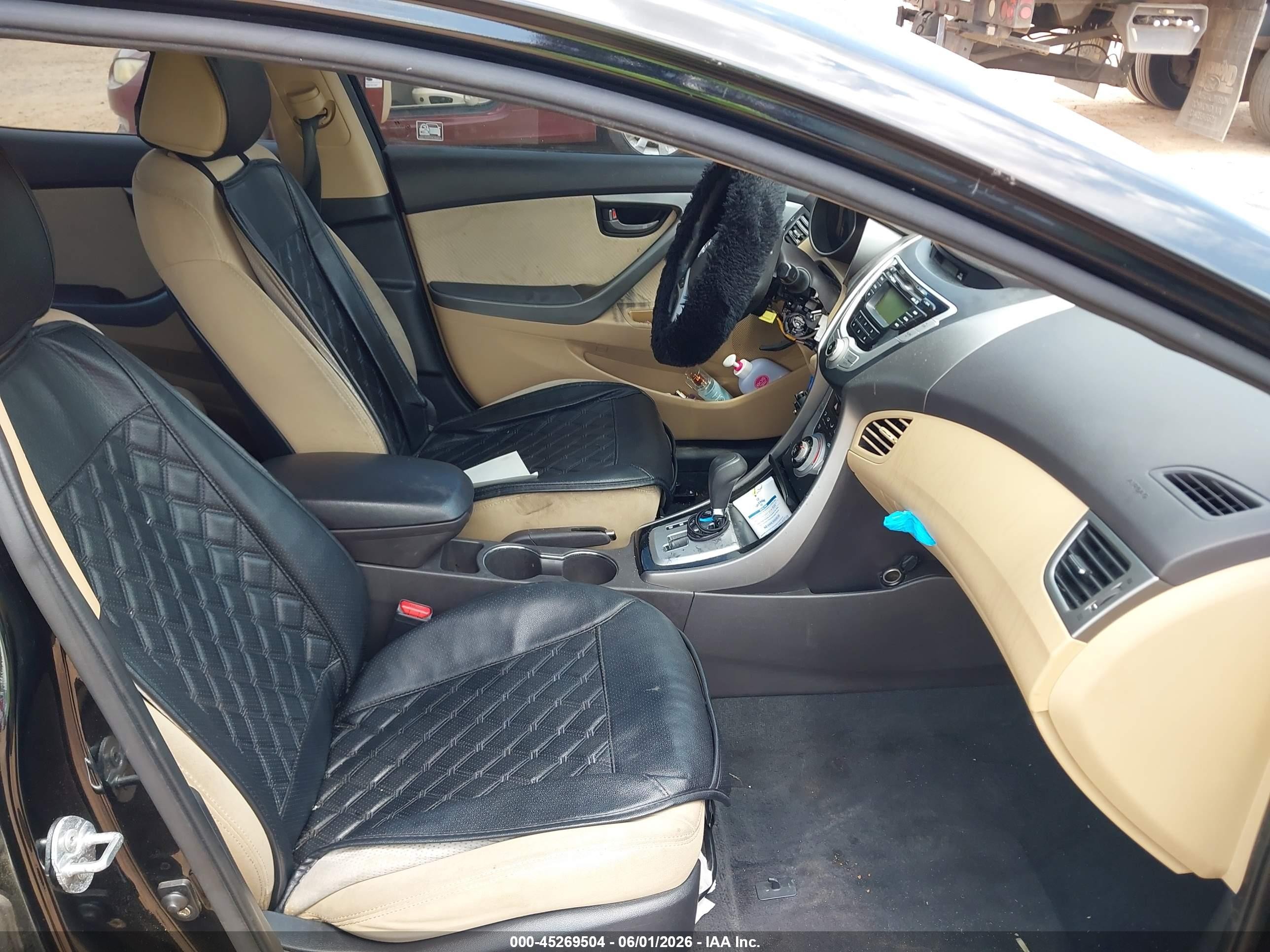 2012 Hyundai Elantra Gls (ulsan Plant) Black vin: KMHDH4AE2CU460622