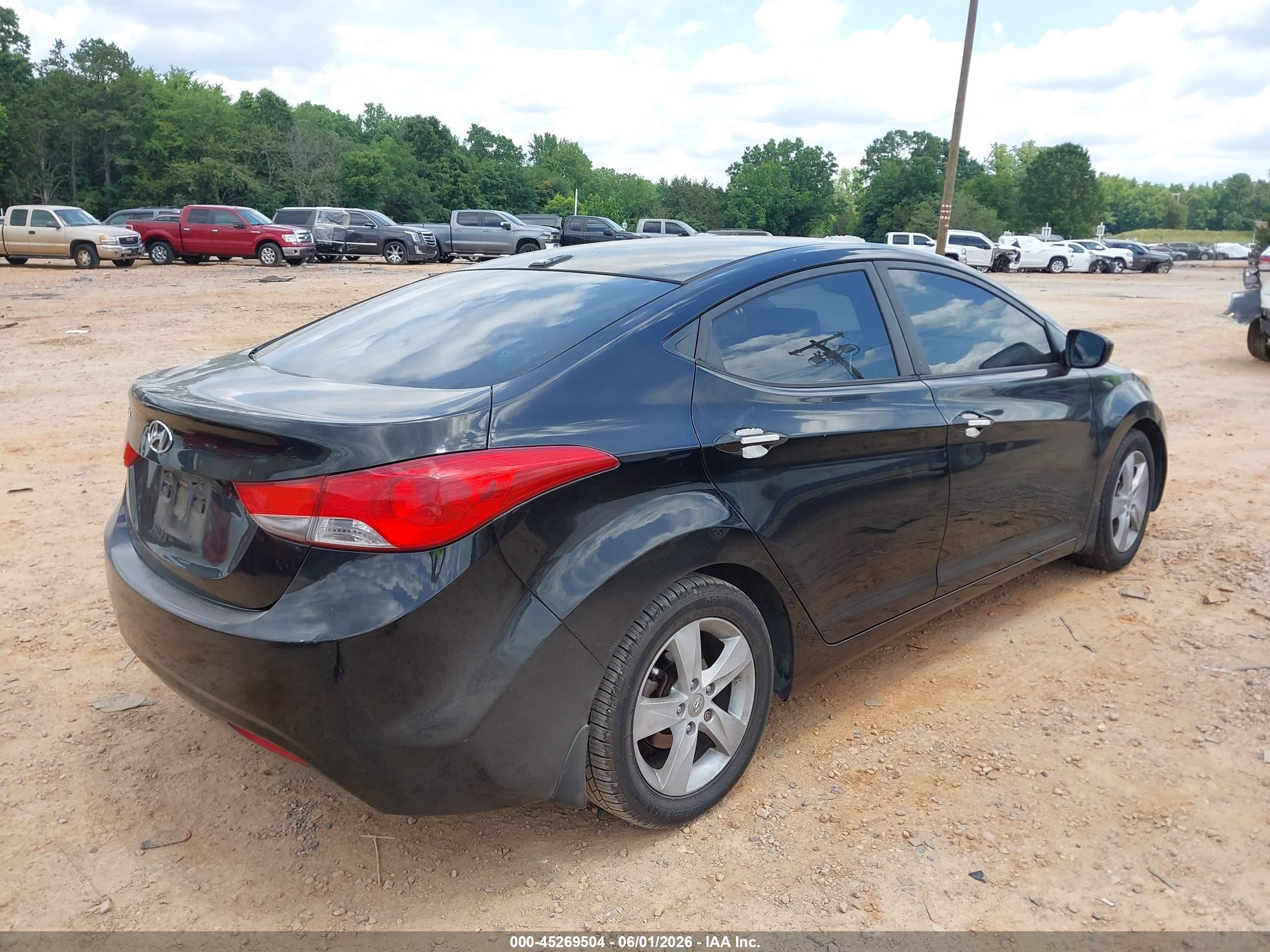 2012 Hyundai Elantra Gls (ulsan Plant) Black vin: KMHDH4AE2CU460622