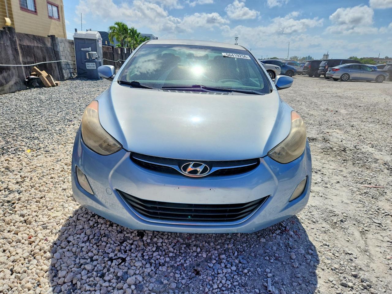 2012 Hyundai Elantra Gls Blue vin: KMHDH4AE2CU469496