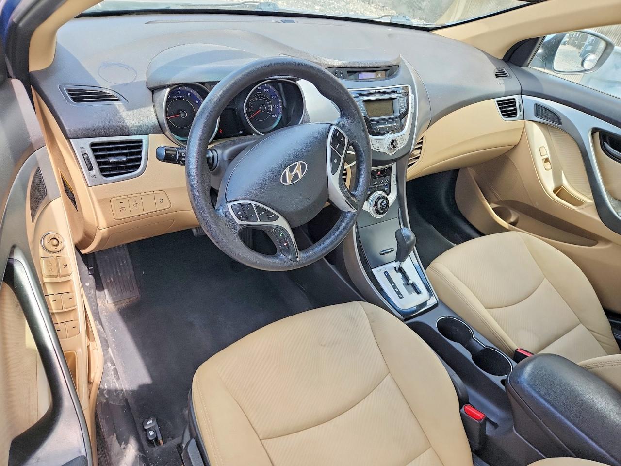 2012 Hyundai Elantra Gls Blue vin: KMHDH4AE2CU469496