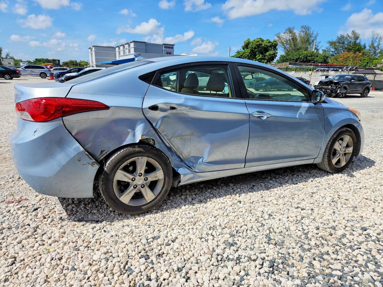 2012 Hyundai Elantra Gls Blue vin: KMHDH4AE2CU469496