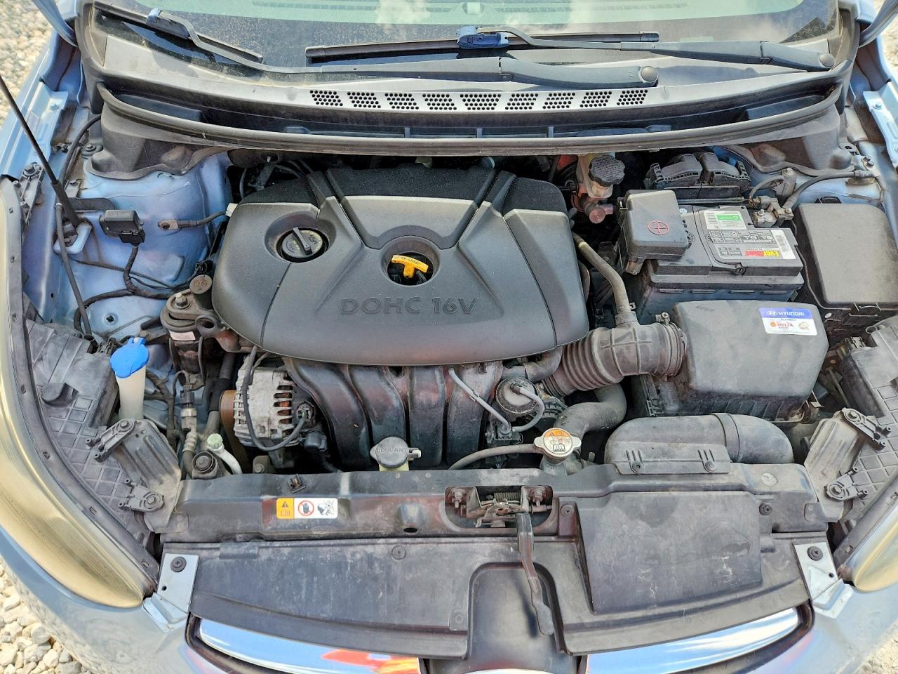 2012 Hyundai Elantra Gls Blue vin: KMHDH4AE2CU469496