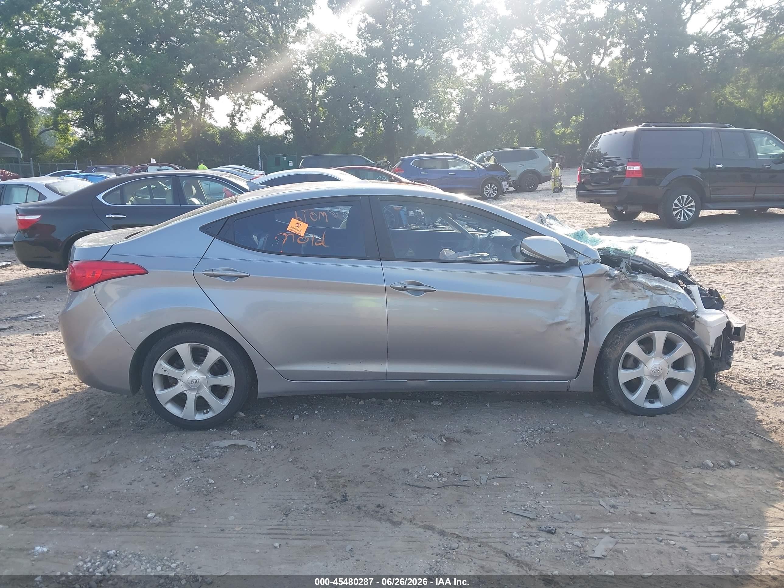 2012 Hyundai Elantra Limited (ulsan Plant) Gray vin: KMHDH4AE2CU479350
