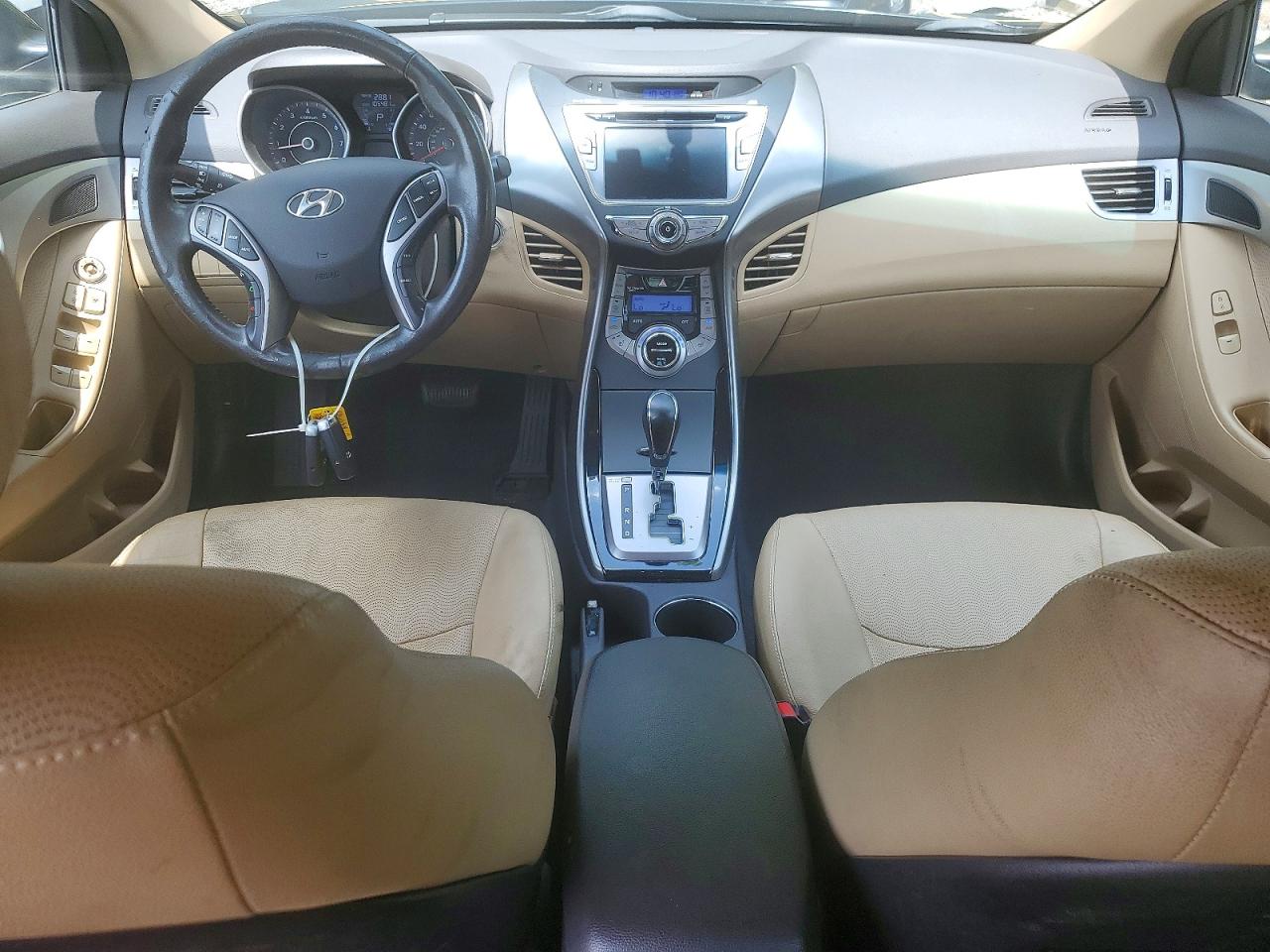 2013 Hyundai Elantra Limited Black vin: KMHDH4AE2DU001253