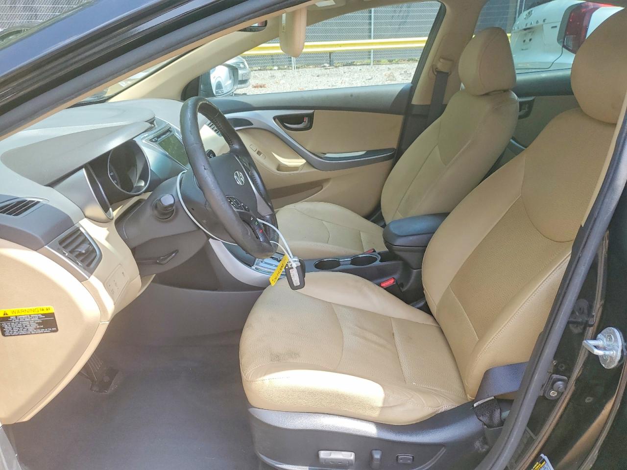 2013 Hyundai Elantra Limited Black vin: KMHDH4AE2DU001253