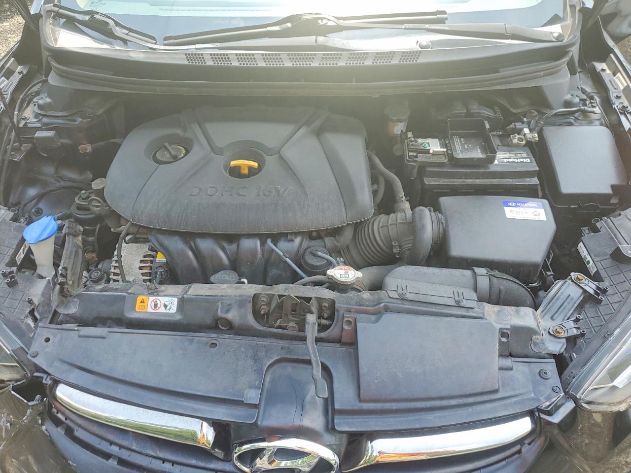 2013 Hyundai Elantra Limited Black vin: KMHDH4AE2DU001253