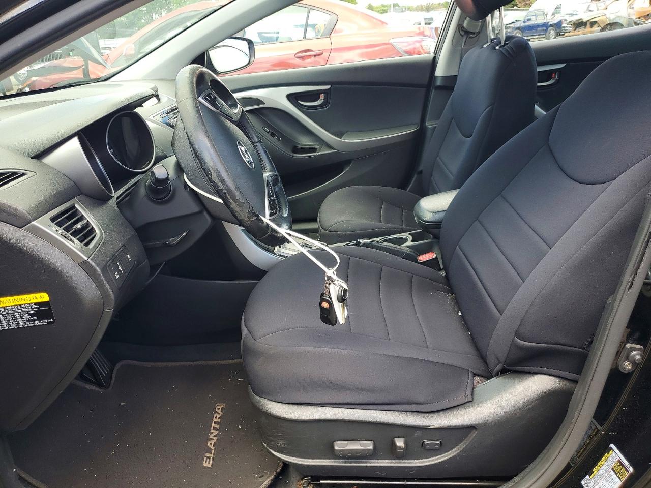 2013 Hyundai Elantra Black vin: KMHDH4AE2DU003049