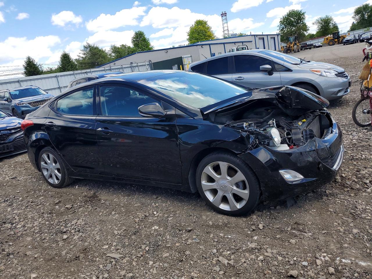 2013 Hyundai Elantra Black vin: KMHDH4AE2DU003049