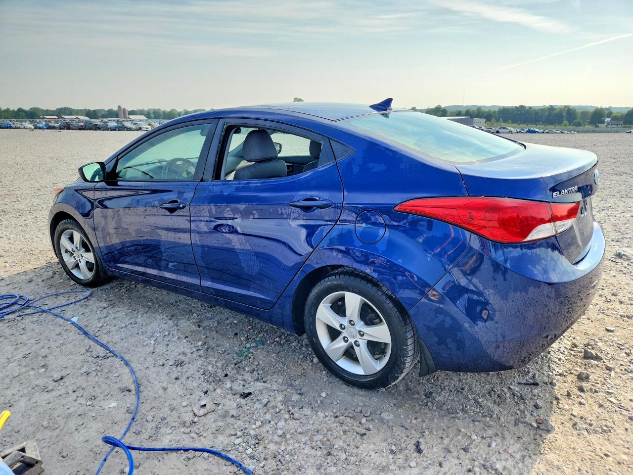 2013 Hyundai Elantra Gls Синий vin: KMHDH4AE2DU487661