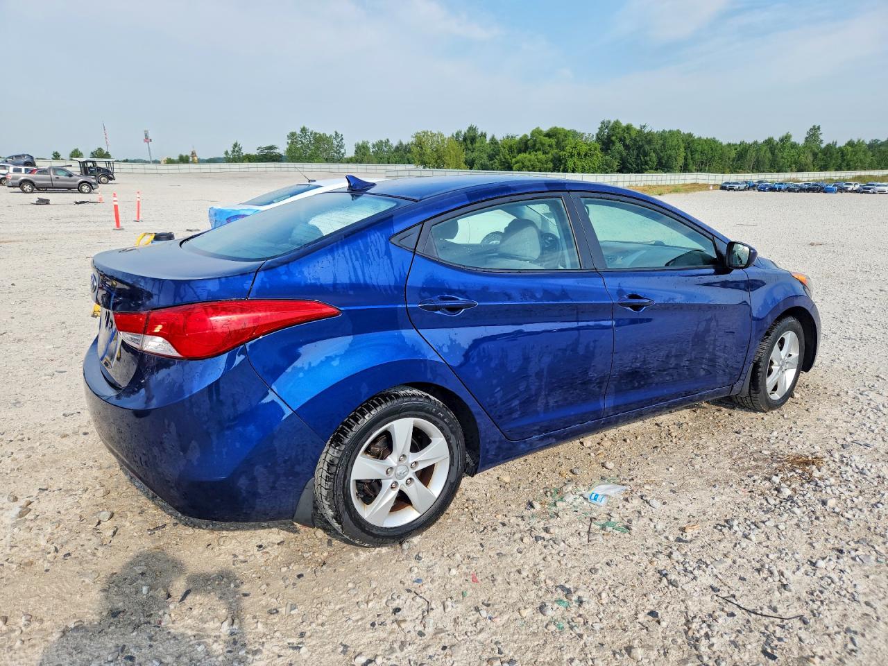 2013 Hyundai Elantra Gls Синий vin: KMHDH4AE2DU487661