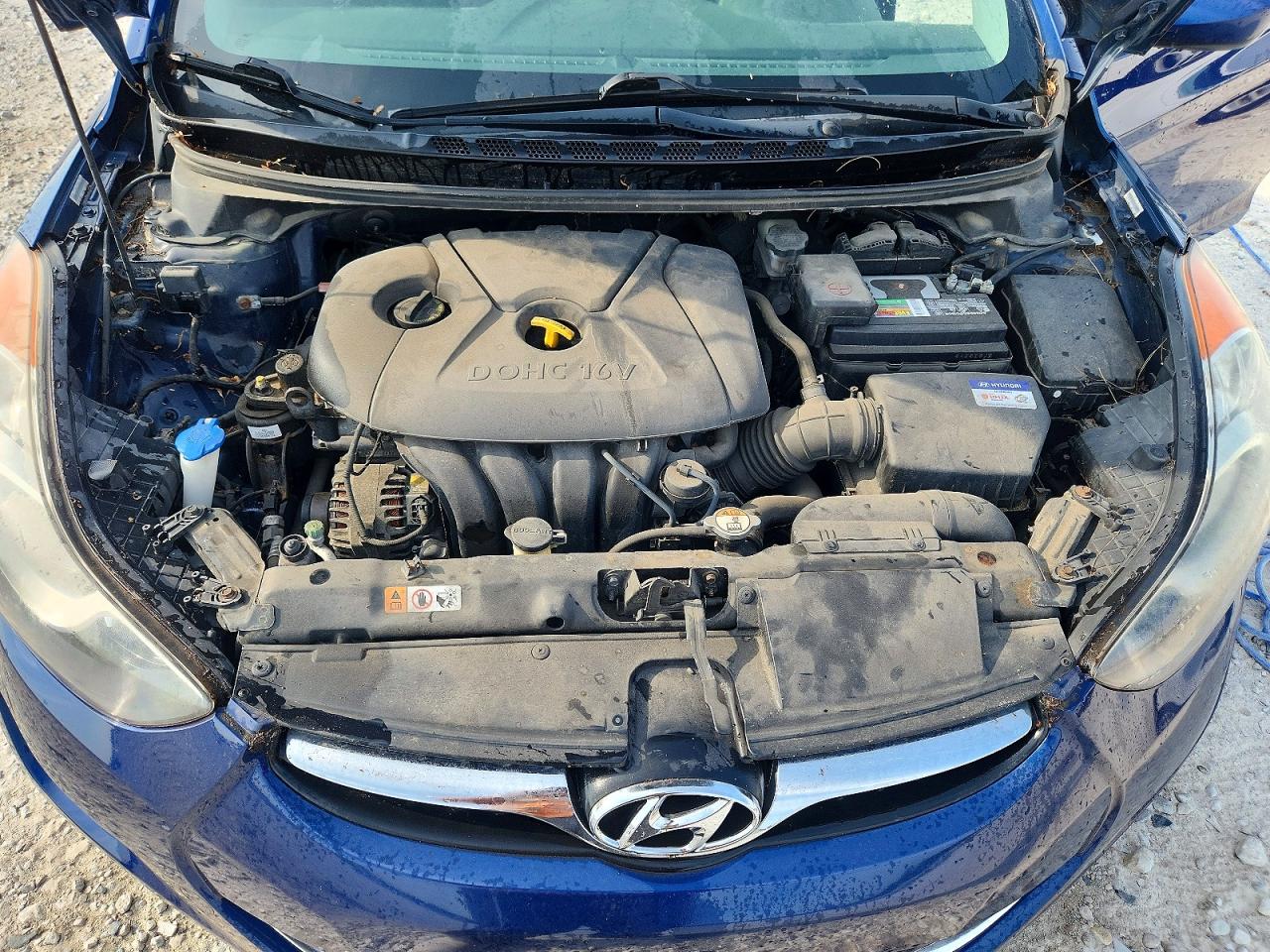 2013 Hyundai Elantra Gls Синий vin: KMHDH4AE2DU487661