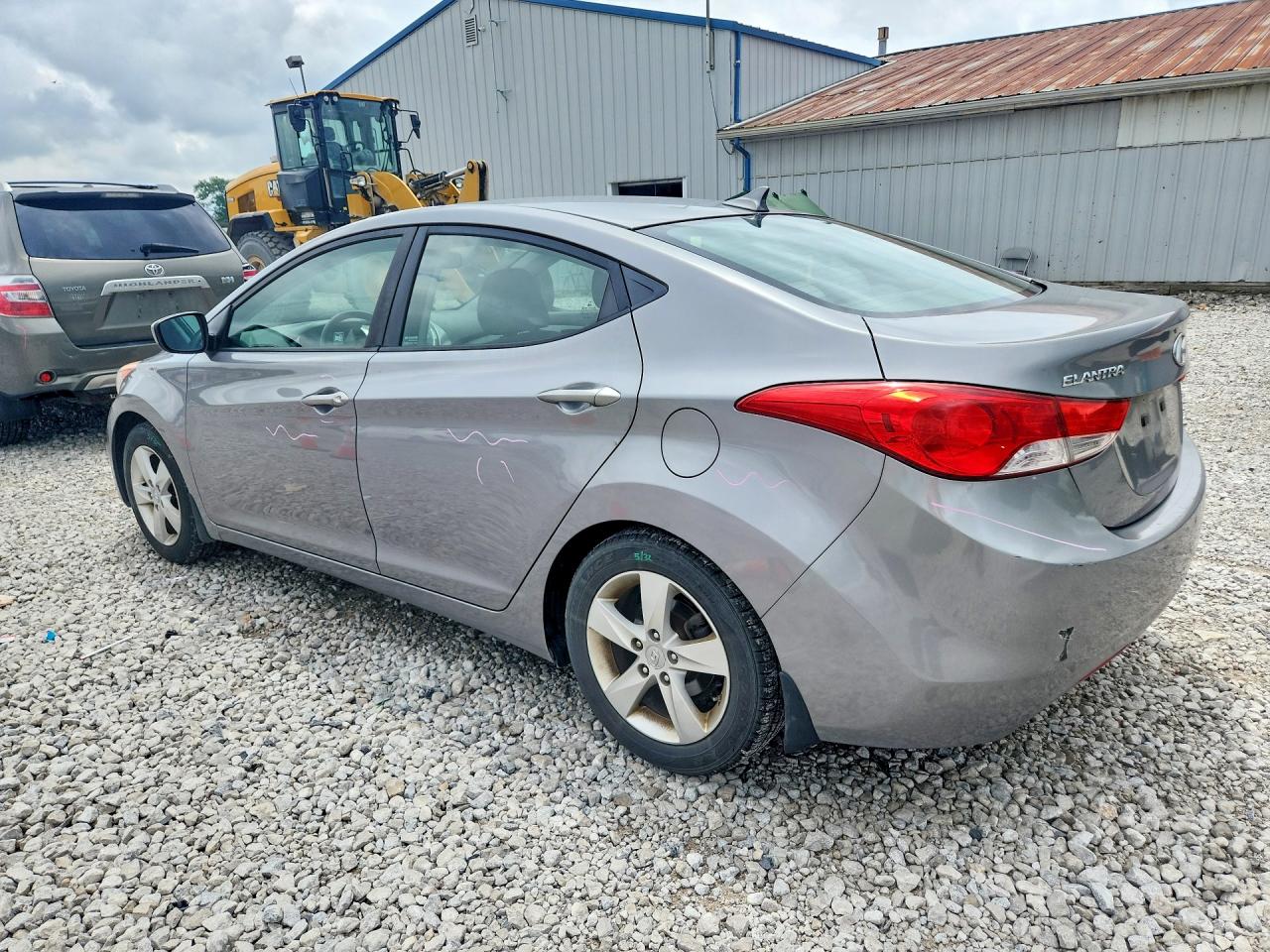 2013 Hyundai Elantra Gls Gray vin: KMHDH4AE2DU496411