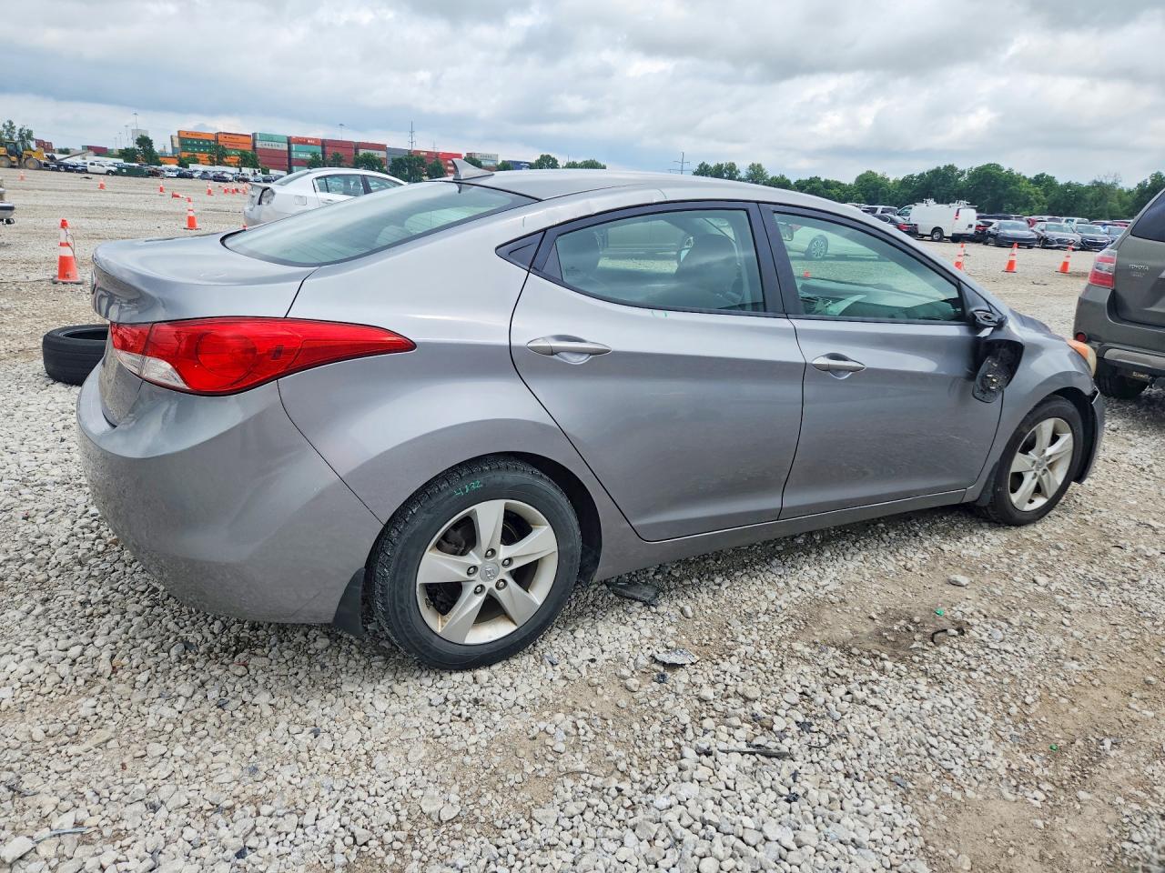 2013 Hyundai Elantra Gls Gray vin: KMHDH4AE2DU496411