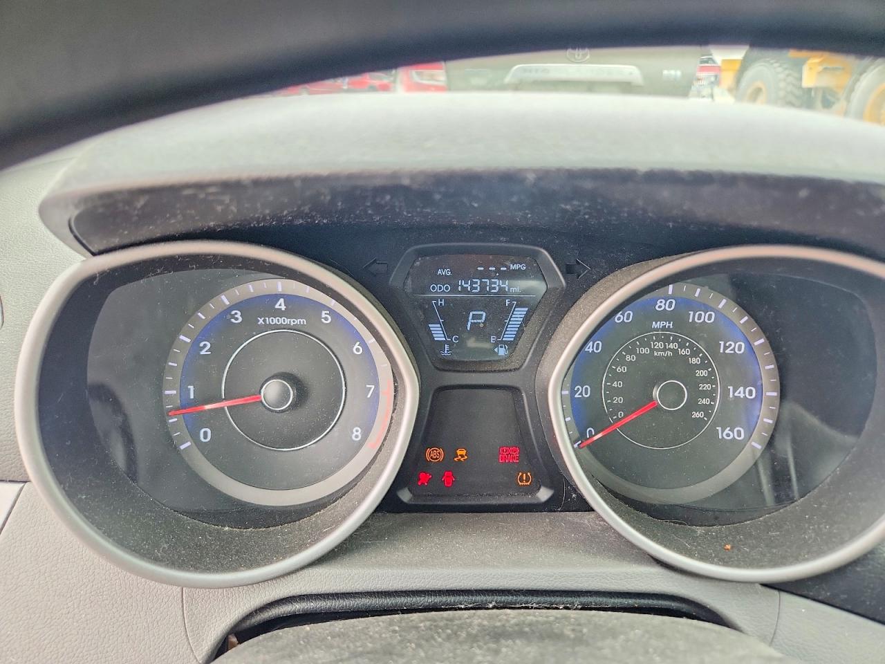 2013 Hyundai Elantra Gls Gray vin: KMHDH4AE2DU496411