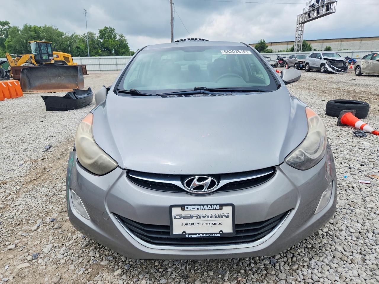 2013 Hyundai Elantra Gls Gray vin: KMHDH4AE2DU496411