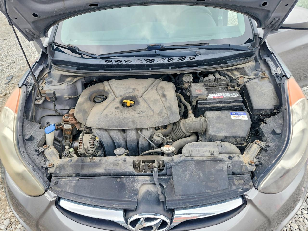 2013 Hyundai Elantra Gls Gray vin: KMHDH4AE2DU496411