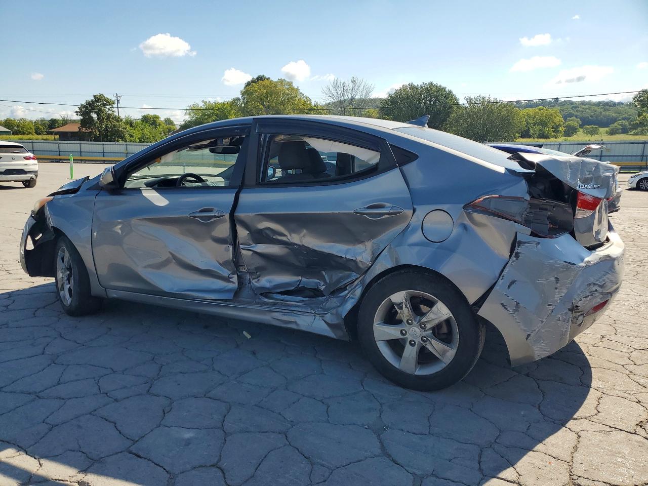 2013 Hyundai Elantra Gls Silver vin: KMHDH4AE2DU511988